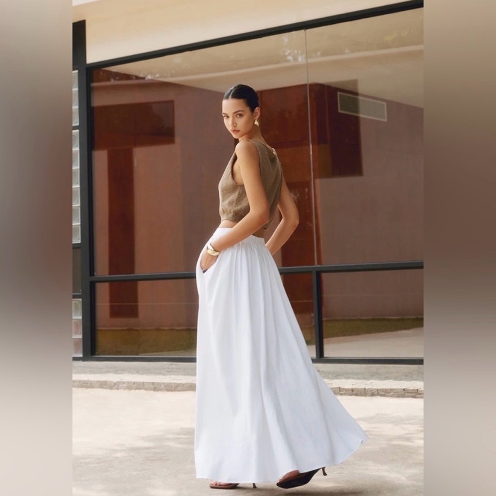 COMMENSE white maxi skirt - Picture 2 of 5